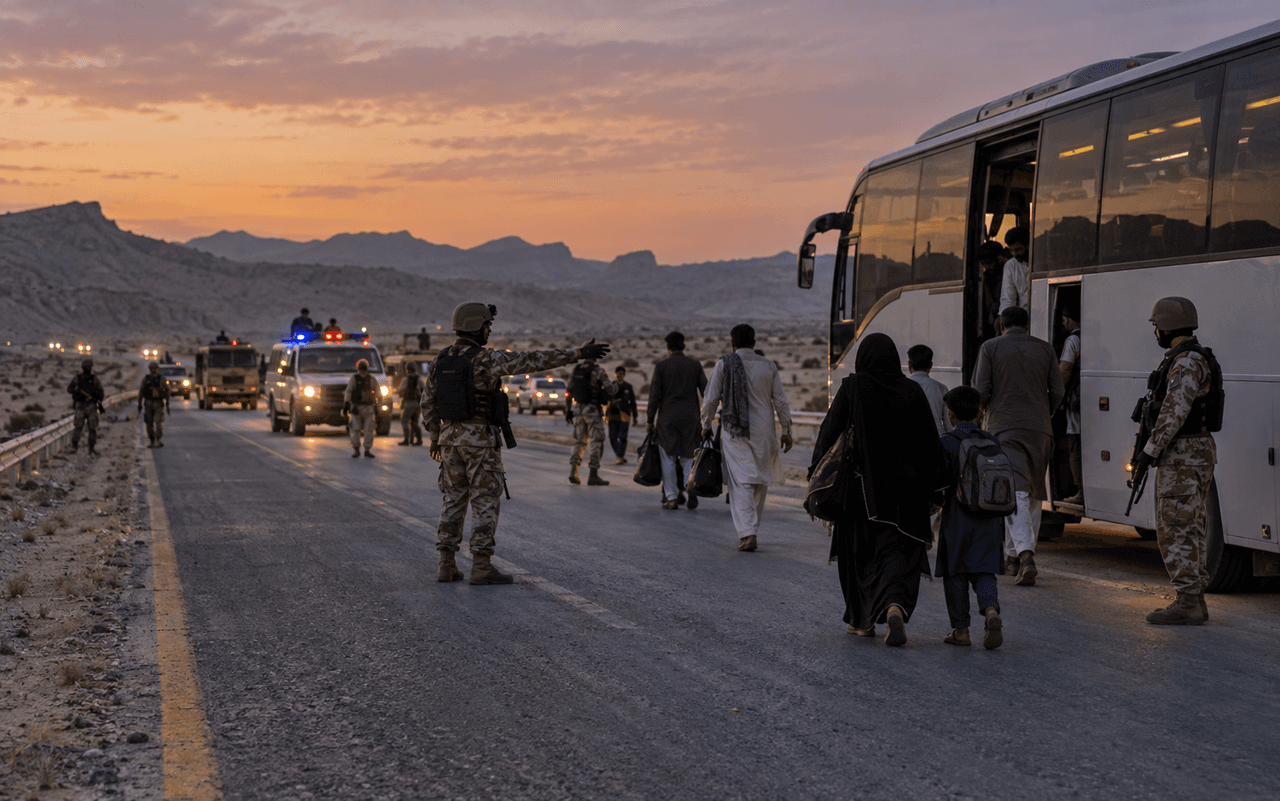 قلات سکیورٹی آپریشن اور مغویوں کی بازیابی کی نمائندگی تصویر